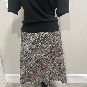 Multicolored knit skirt